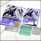 SH STUDIO Metal Etching Etched Parts for EW MGSD Wing Zero