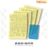 NewC HG 1/144 Black Knight Squad Cal-re.A  Pre-Cut Masking Tape no model Collectibles